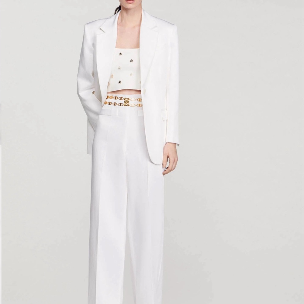 Sandro White Blazer